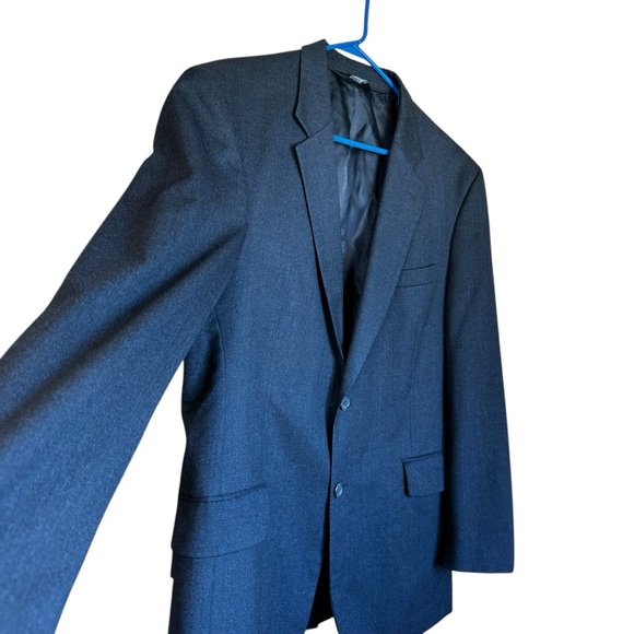 Jos A Bank Wool Cashmere Charcoal Gray 2 Button Sports Coat Blazer 44R - Picture 9 of 11